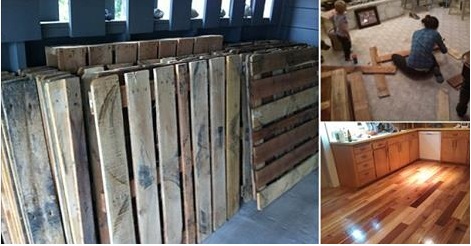 Diy Project Pallet Wood Floor Beauty Of Planet Earth Beauty