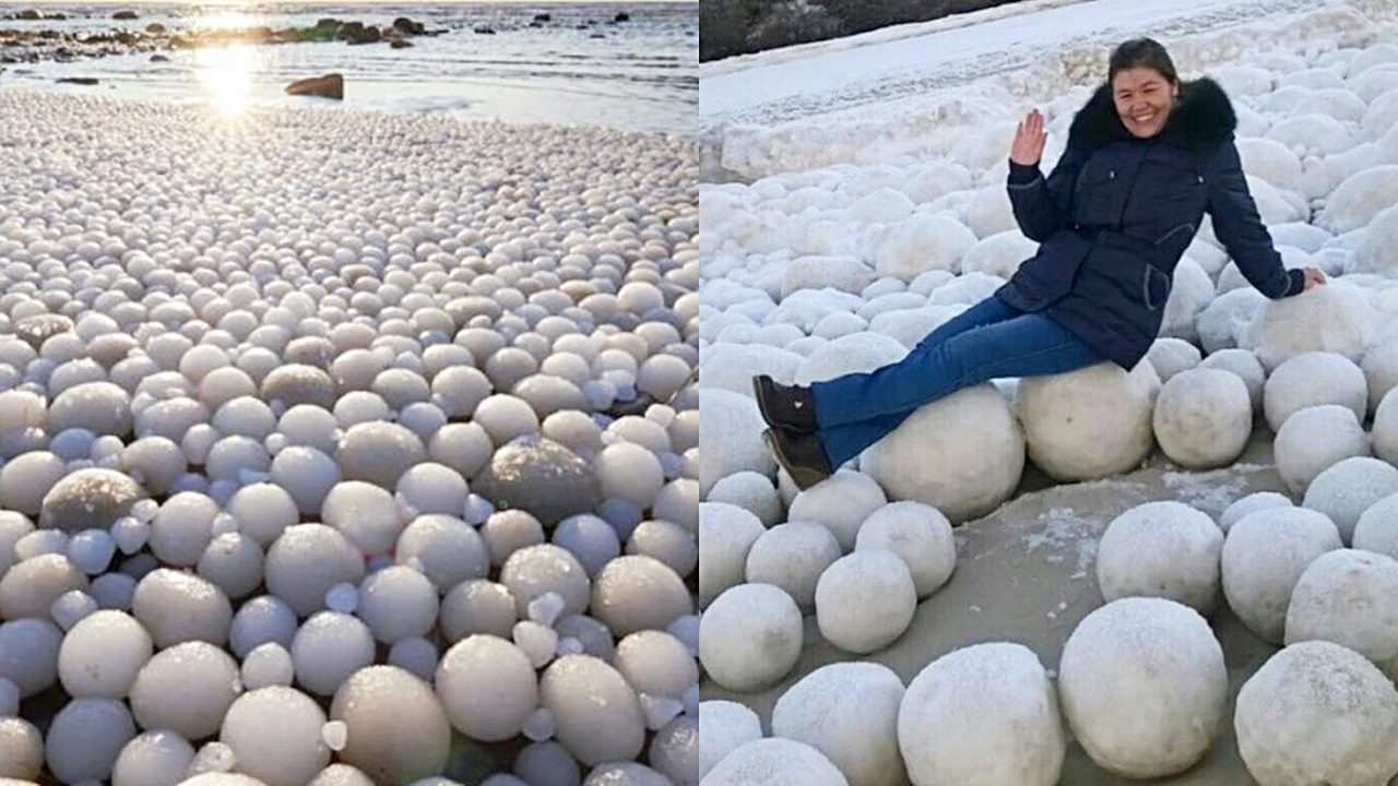Rare Weather Event In Finland Results In Thousands Of ‘Ice Eggs’ On